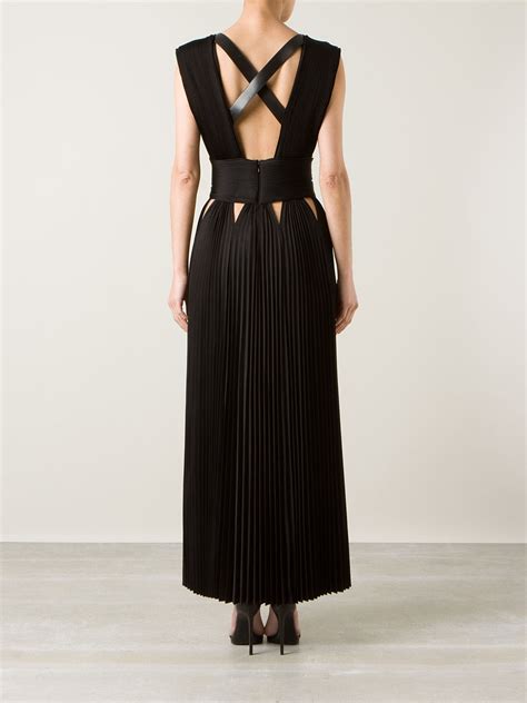 givenchy black dress price|givenchy pleated dress.